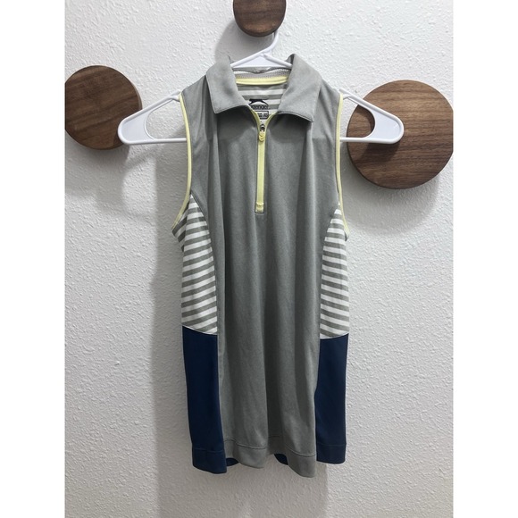 Slazenger Tops - Slazenger‎ Women's Golf Tank Navy Gray Yellow Sleeveless Size XS